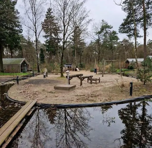 6 Persoons Op De Veluwe Bij Binnen En Buiten Zwembad شاليه